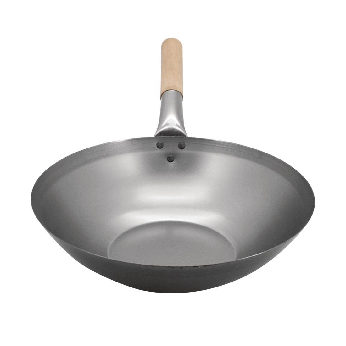 Sie können einen Vogue Wok aus Stahl mit flachem Boden 330mm bei Supplierz BV kaufen