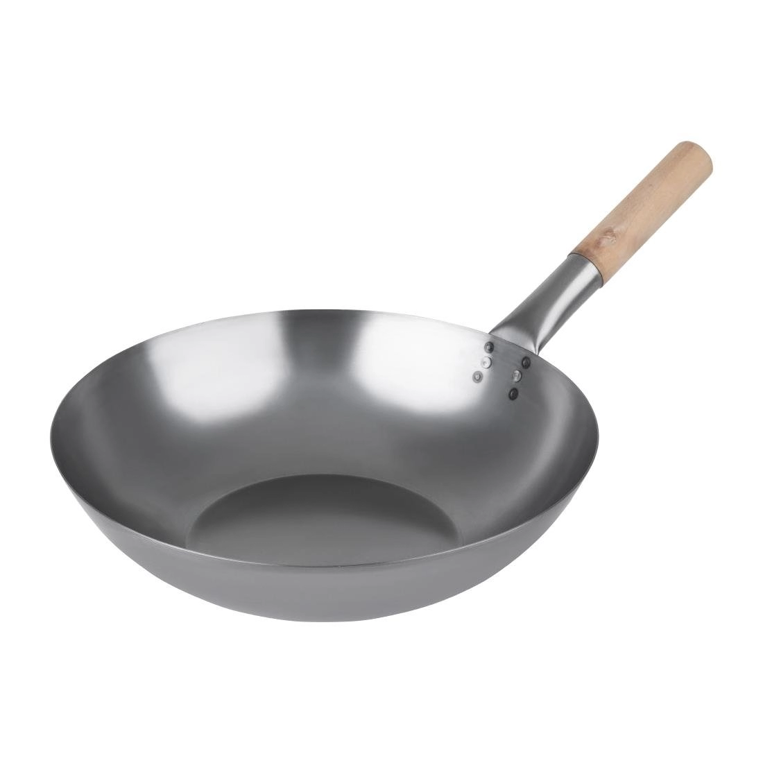 Buy your Vogue zacht stalen wok met platte bodem 35,5cm at Supplierz BV