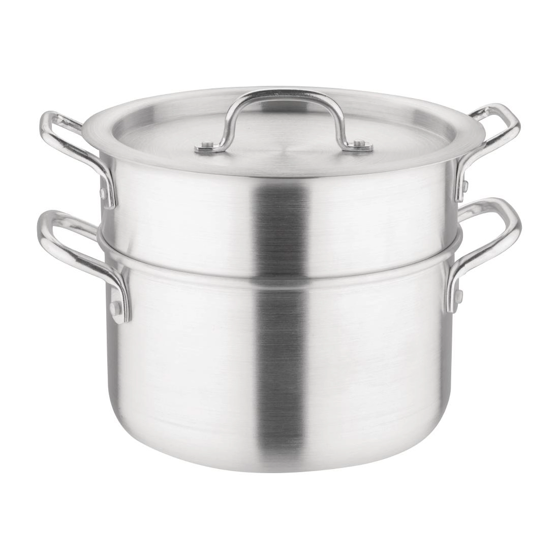 Een Vogue aluminium pan met au bain marie inzet 4L koop je bij Supplierz BV