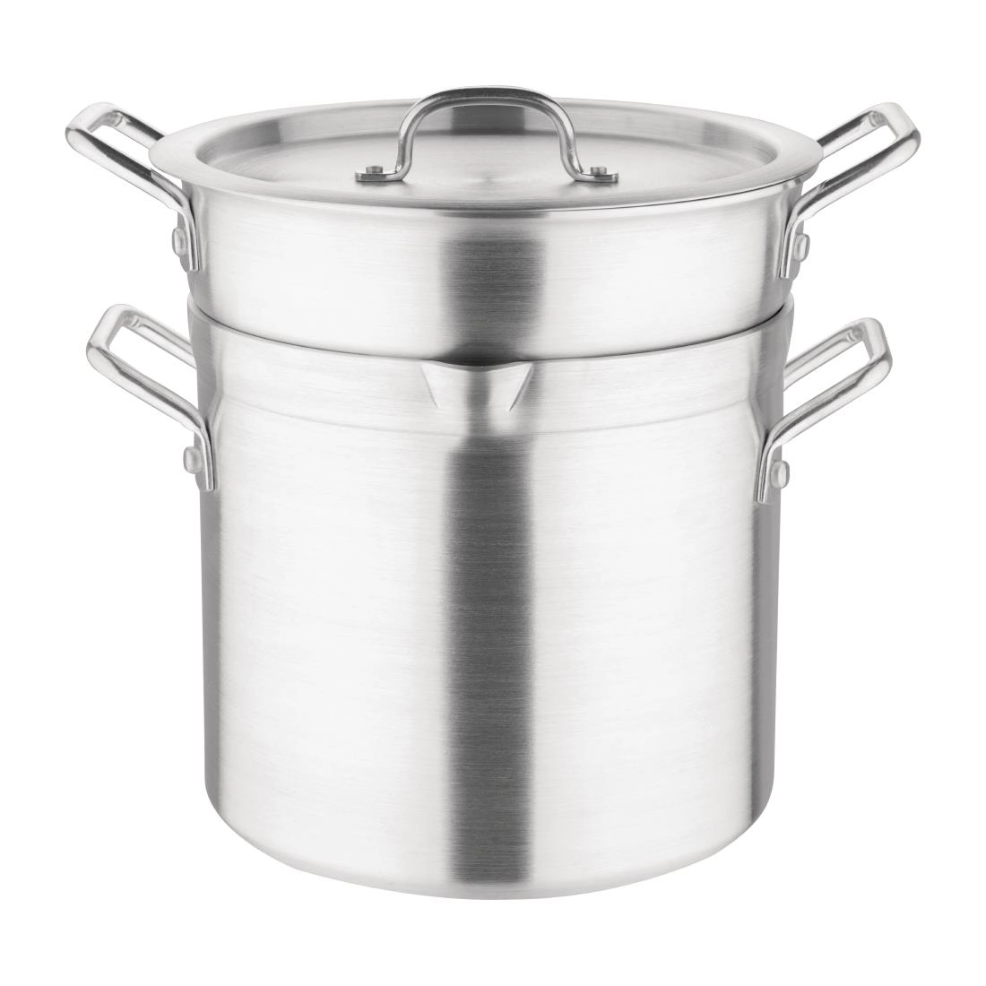 Een Vogue aluminium pan met au bain marie inzet 10L koop je bij Supplierz BV