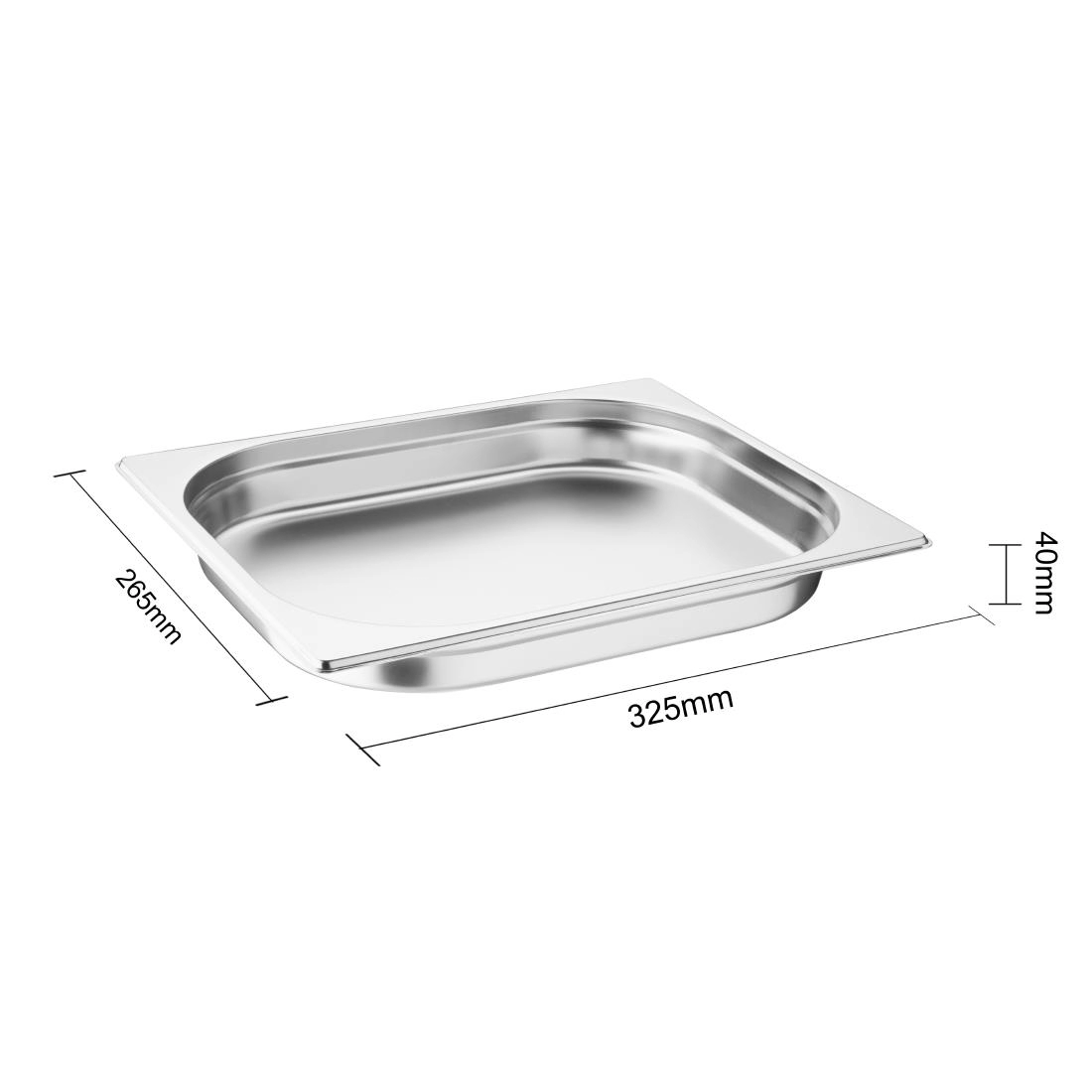 Vous pouvez acheter un Bac Gastronorme inox GN 1/2 40mm Vogue chez Supplierz BV