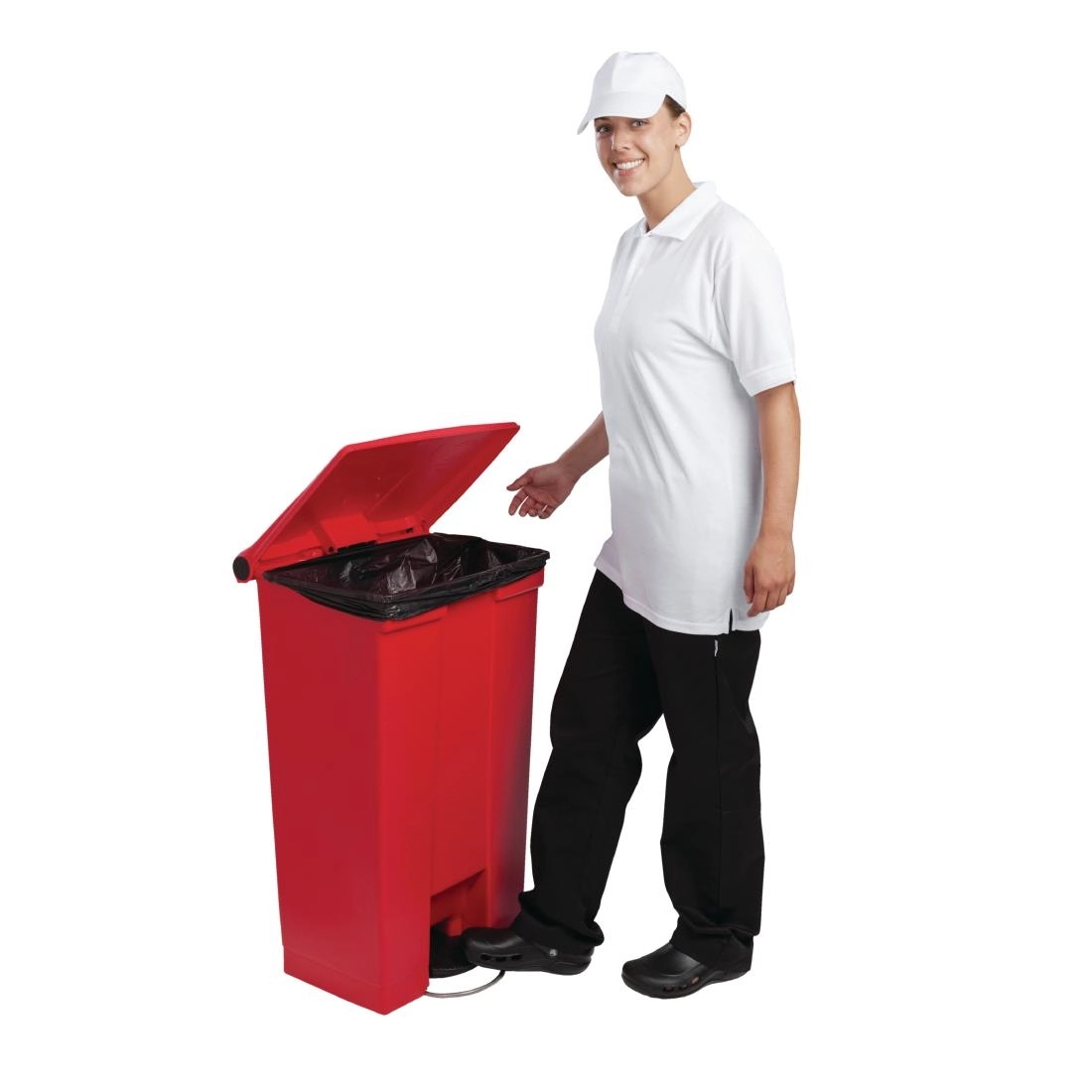 Vous pouvez acheter un Conteneur à pédale Rubbermaid rouge 87L chez Supplierz BV