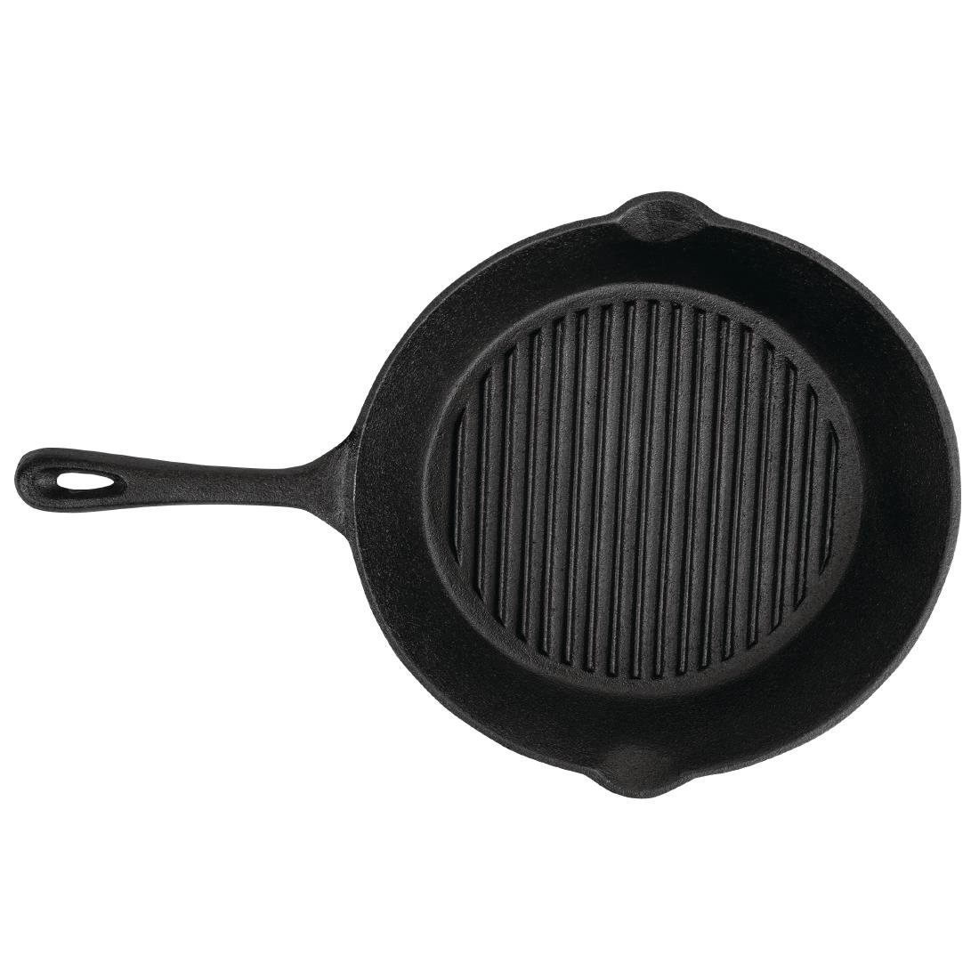 Buy your Vogue ronde gietijzeren inductie grillpan 26,7cm at Supplierz BV