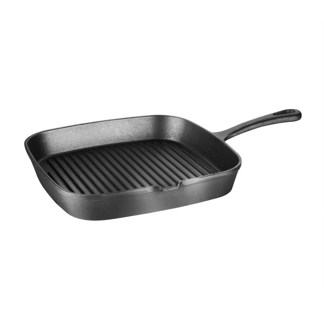 Buy your Vogue vierkante gietijzeren inductie grillpan 24,1cm at Supplierz BV