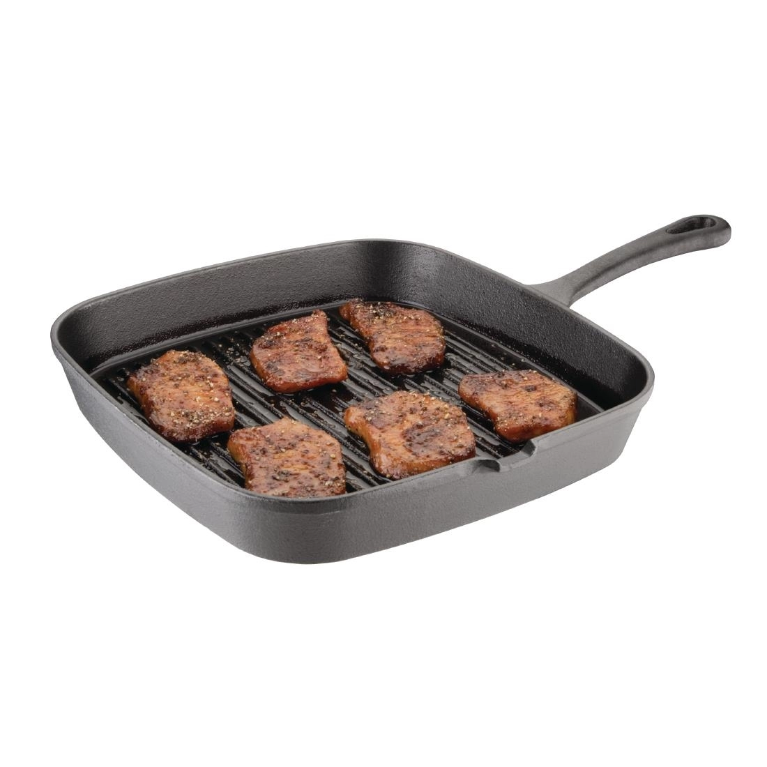 Buy your Vogue vierkante gietijzeren inductie grillpan 24,1cm at Supplierz BV