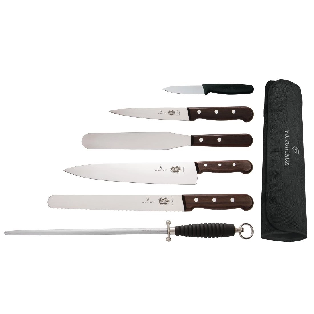 Een Victorinox 6-delige messenset met 25cm koksmes koop je bij Supplierz BV