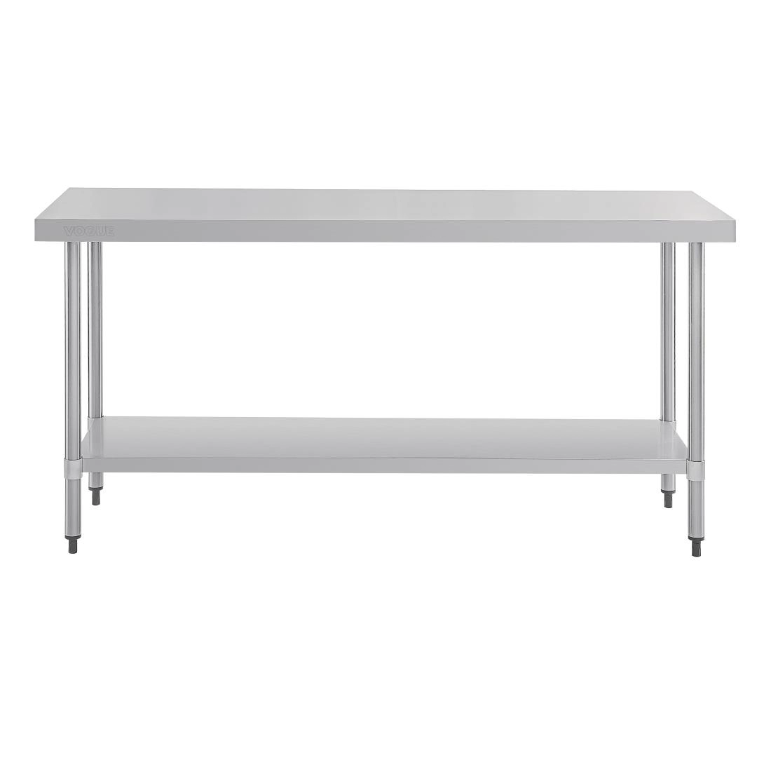 Een Vogue RVS werktafel zonder achteropstand 90x180x60cm koop je bij Supplierz BV