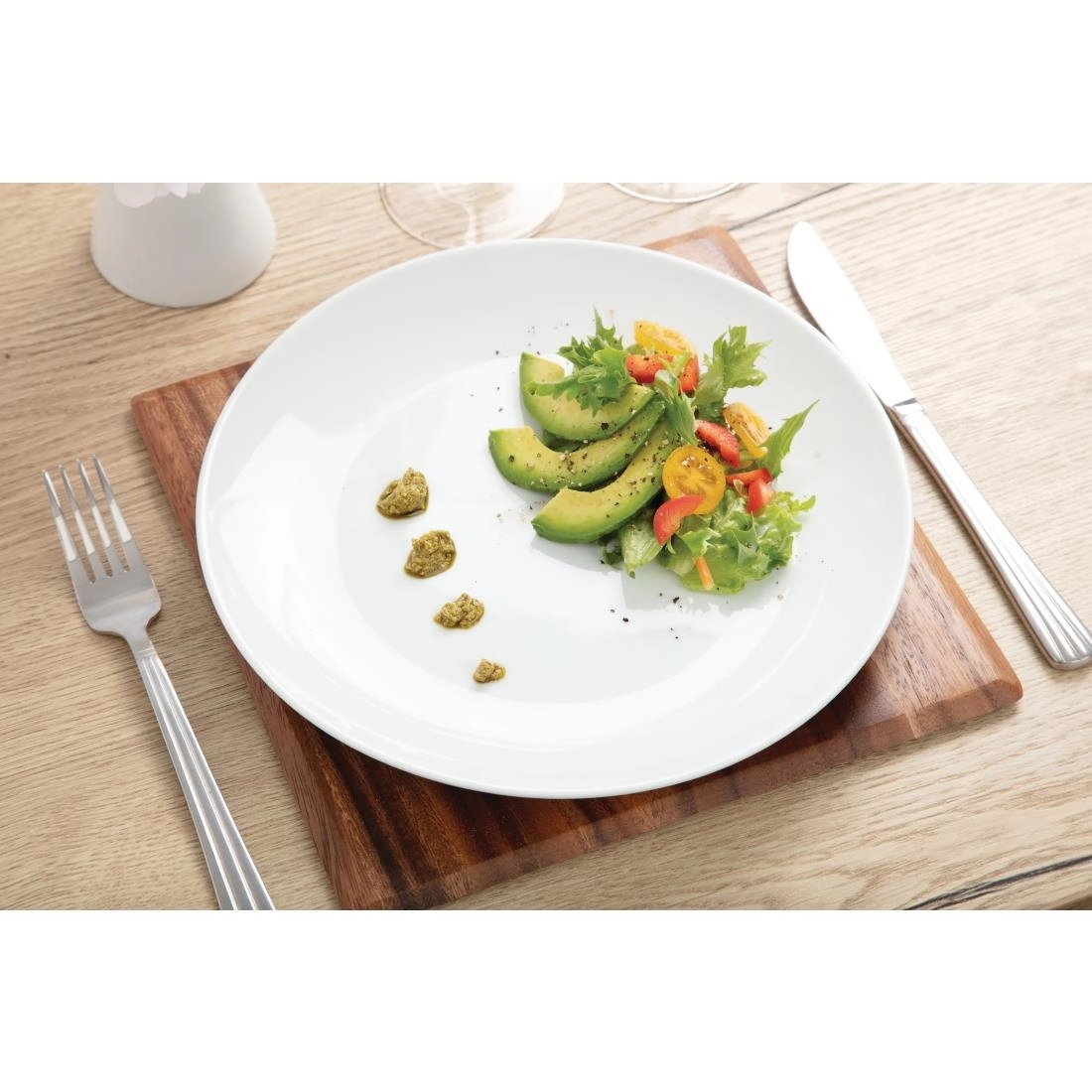 Vous pouvez acheter un Assiettes plates rondes Olympia 250mm (Lot de 12) chez Supplierz BV