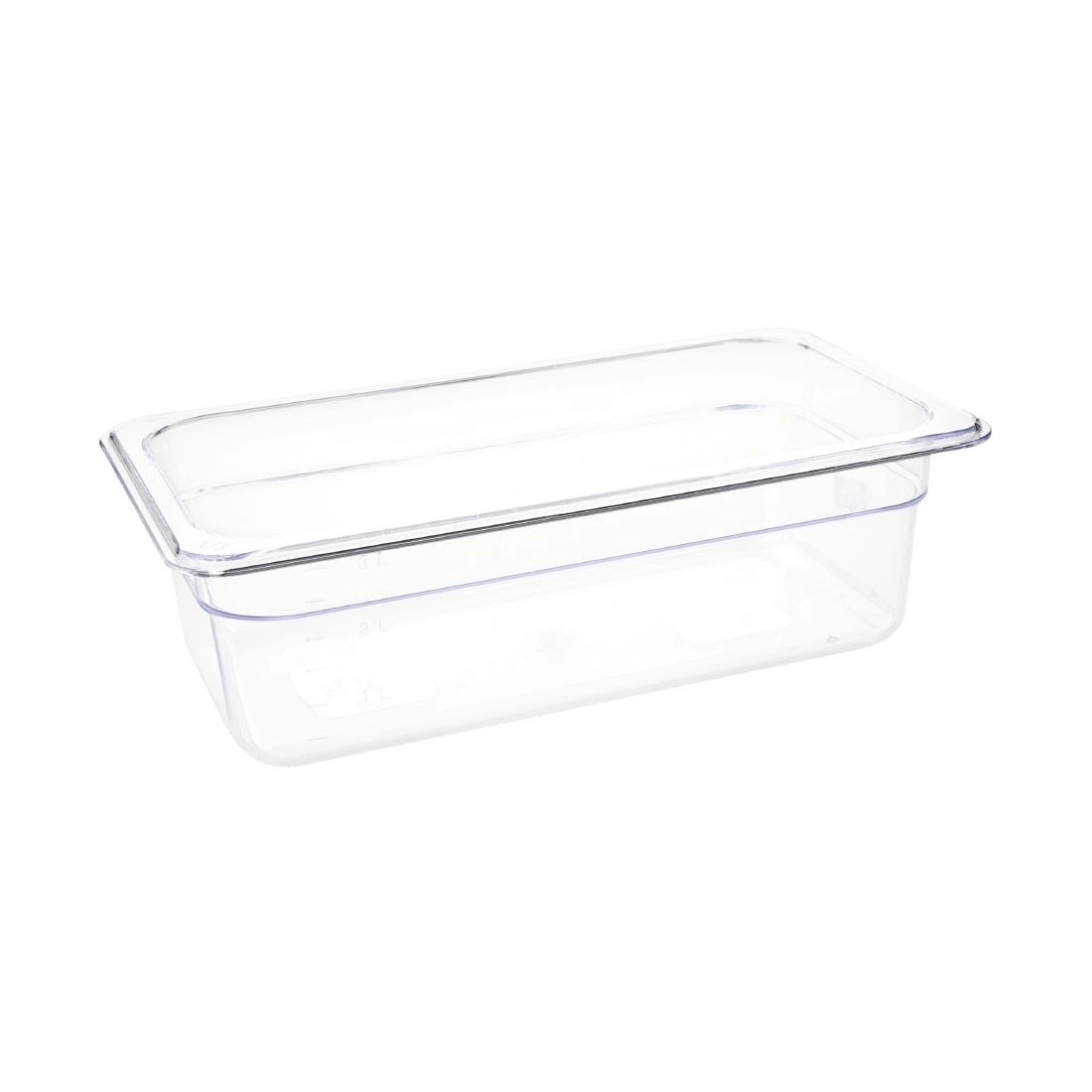 Vous pouvez acheter un Vogue polycarbonaat 1/3 gastronorm container 100mm transparant chez Supplierz BV