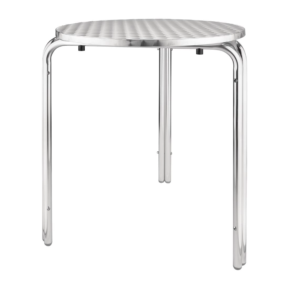 Een Bolero ronde stapelbare RVS tafel 60cm koop je bij Supplierz BV