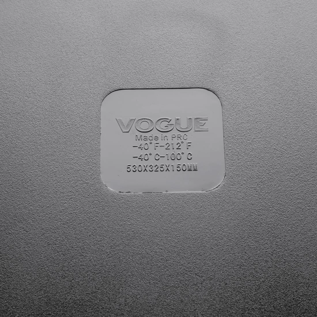 Vous pouvez acheter un Vogue polycarbonaat bak zwart GN 1/1 150mm chez Supplierz BV