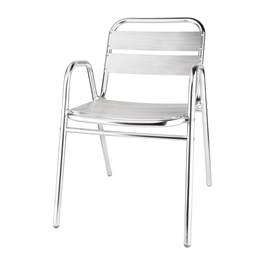 Een Bolero stapelbare aluminium stoelen (4 stuks) koop je bij Supplierz BV