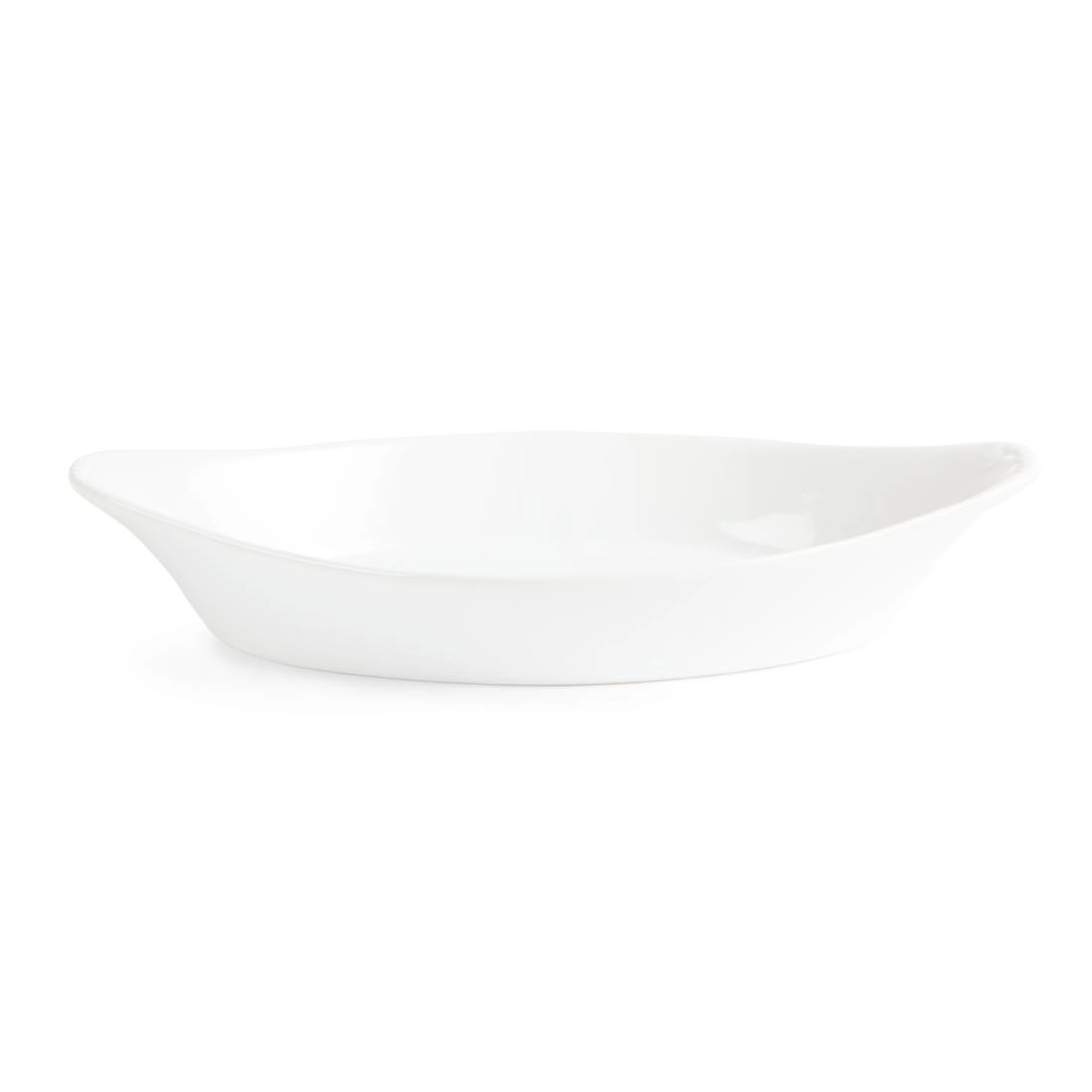 Sie können einen Olympia Whiteware ovale Gratinschalen weiß 25,3 x 14cm (6 Stück) bei Supplierz BV kaufen