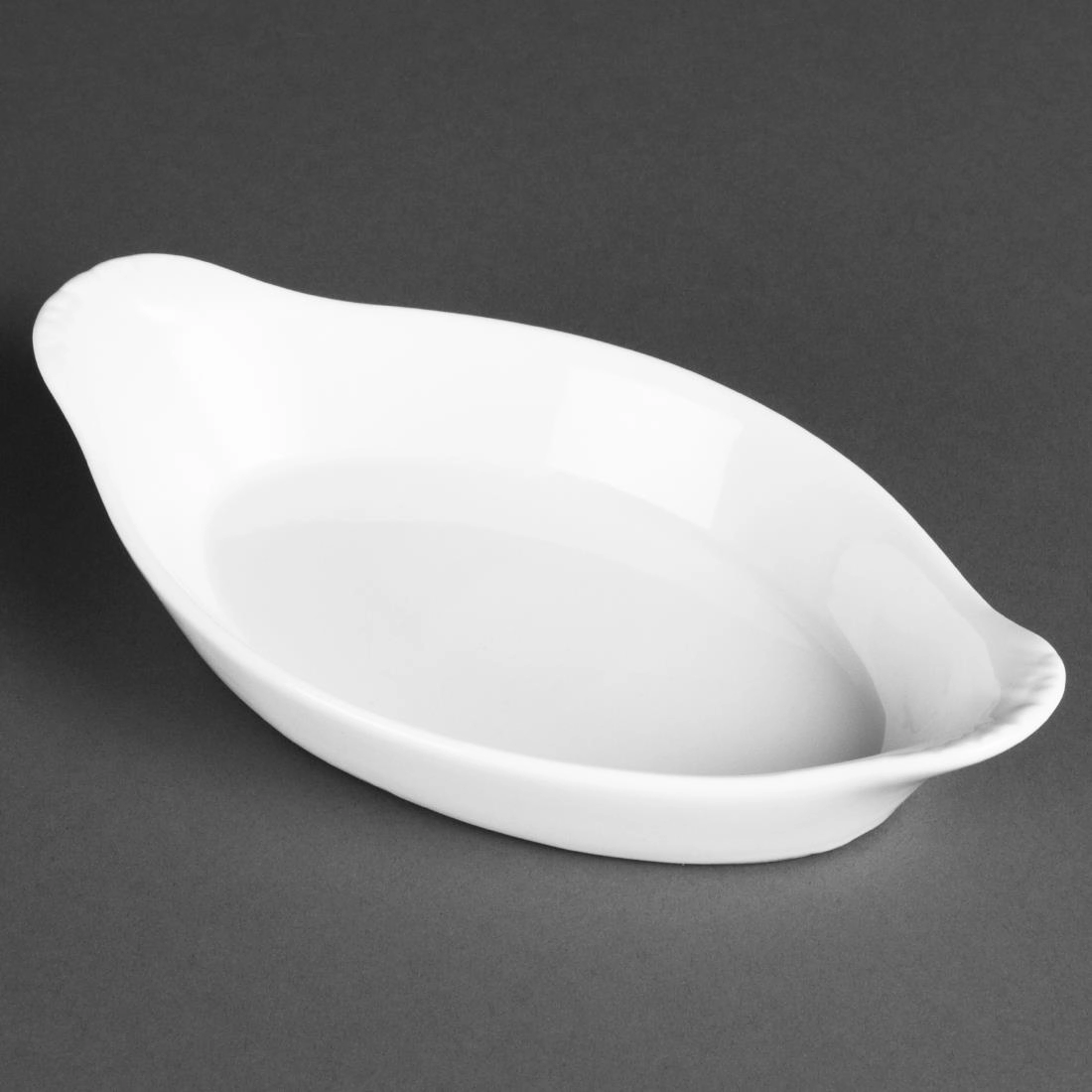 Sie können einen Olympia Whiteware ovale Gratinschalen weiß 20,4 x 11,5cm (6 Stück) bei Supplierz BV kaufen