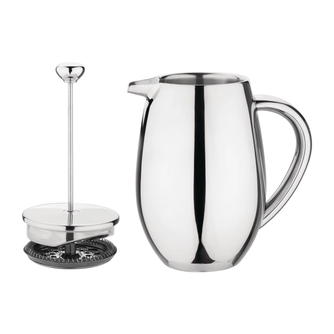 Vous pouvez acheter un Cafetière à piston en inox isotherme Olympia 6 tasses chez Supplierz BV