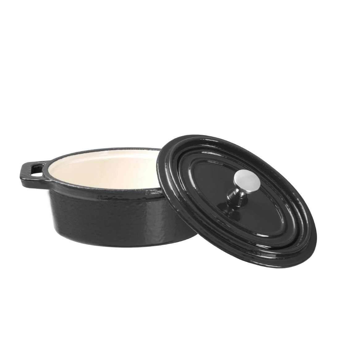 Een Vogue gietijzeren inductie mini braadpan ovaal koop je bij Supplierz BV