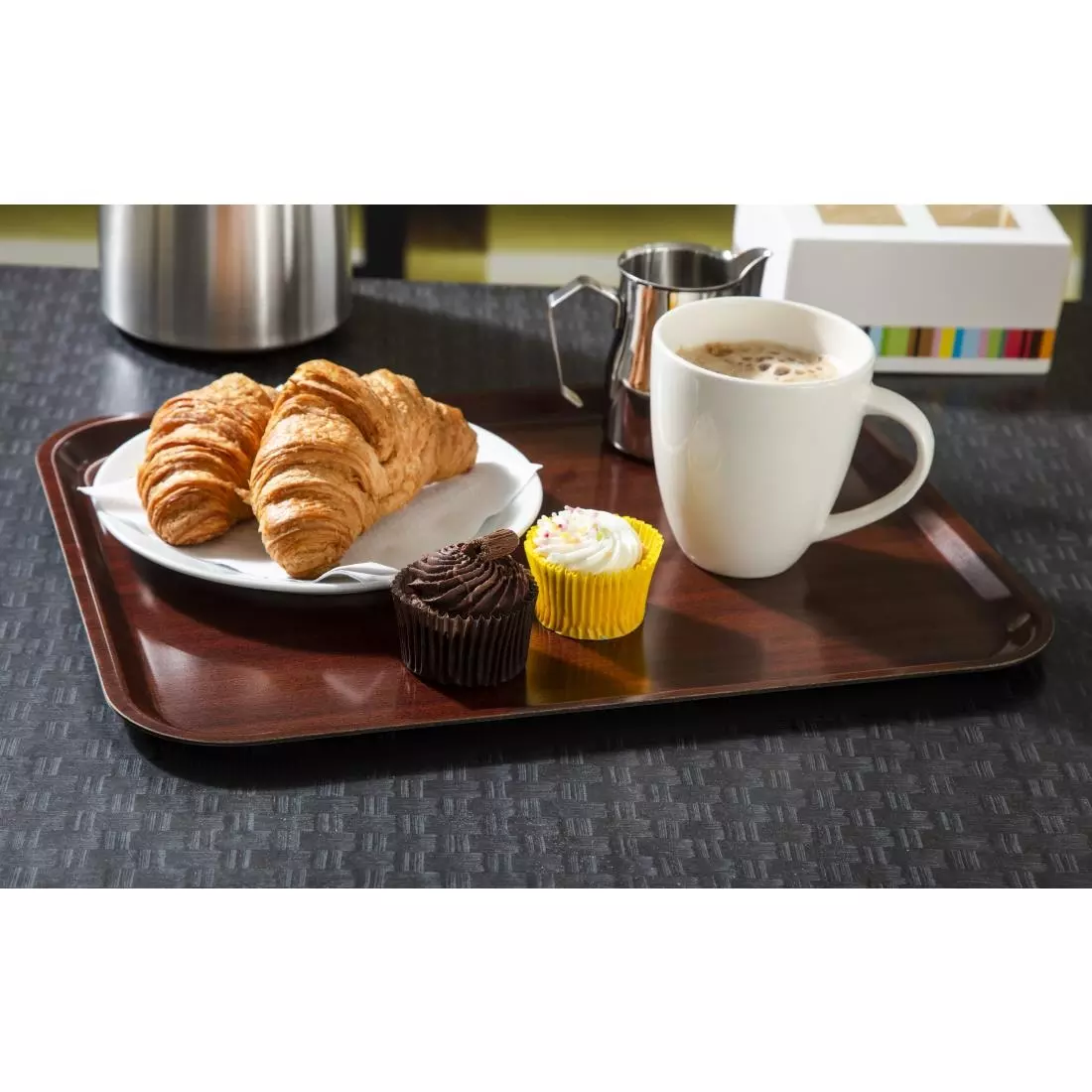 Een Cambro Capri gelamineerd dienblad mahonie 43x33cm koop je bij ShopXPress