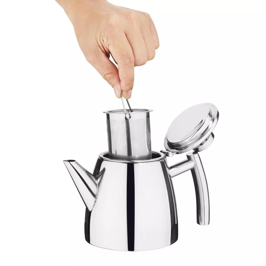 Een Olympia conische geïsoleerde theepot met filter st/st - 350ml koop je bij ShopXPress