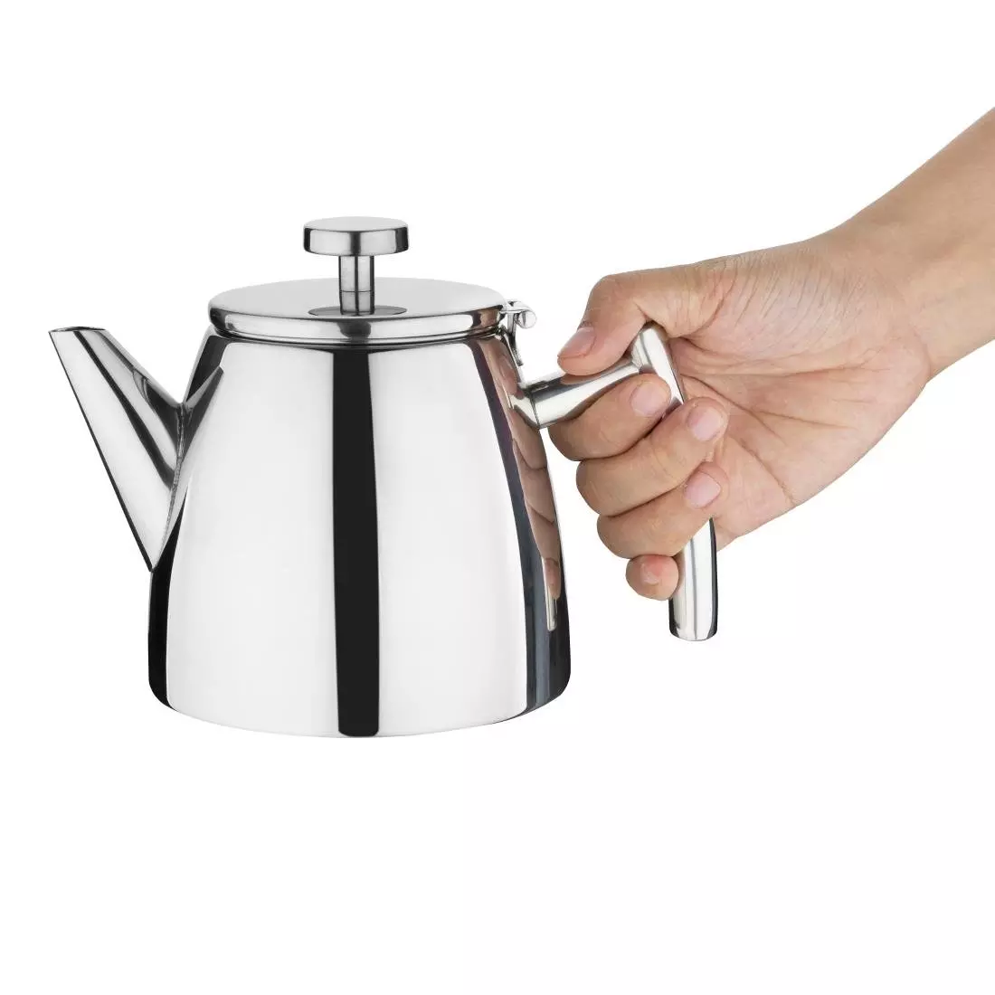 Een Olympia conische geïsoleerde theepot qith filter st/st - 600ml koop je bij ShopXPress