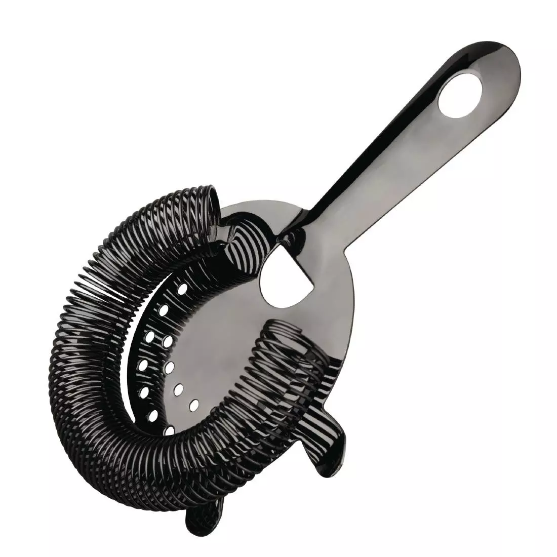 Een Olympia Hawthorne cocktail strainer 4 tanden zwart koop je bij ShopXPress