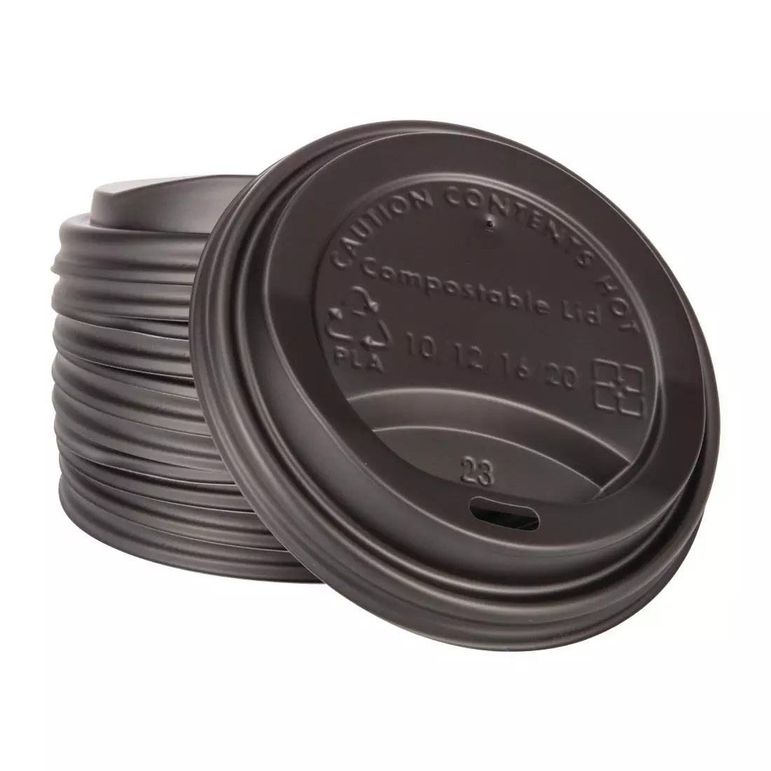 Een Fiesta Compostable composteerbare deksels voor 34cl koffiebekers (50 stuks) koop je bij ShopXPress