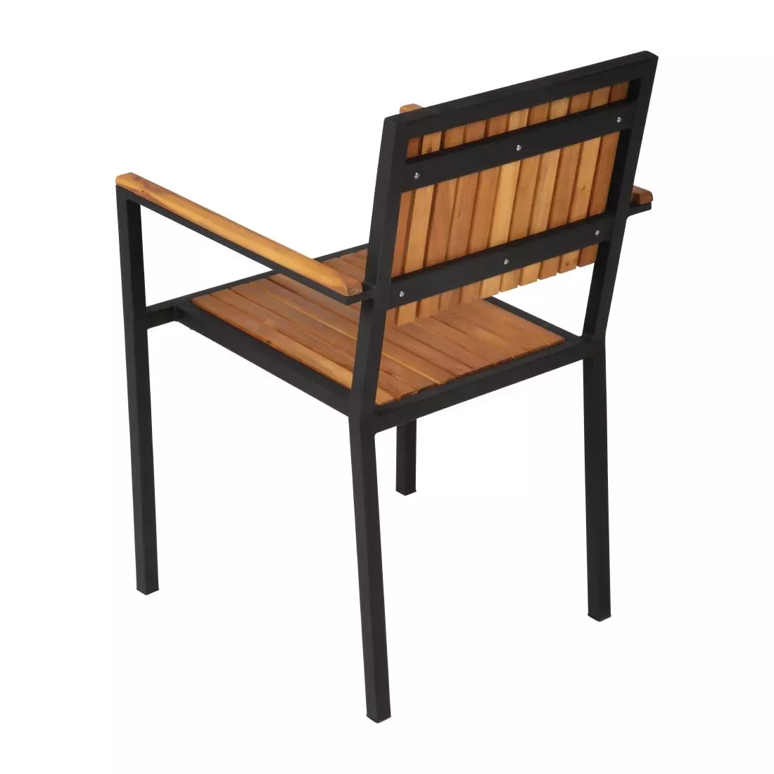 Een Bolero stalen en acaciahouten stoelen met armleuningen (4 stuks) koop je bij ShopXPress