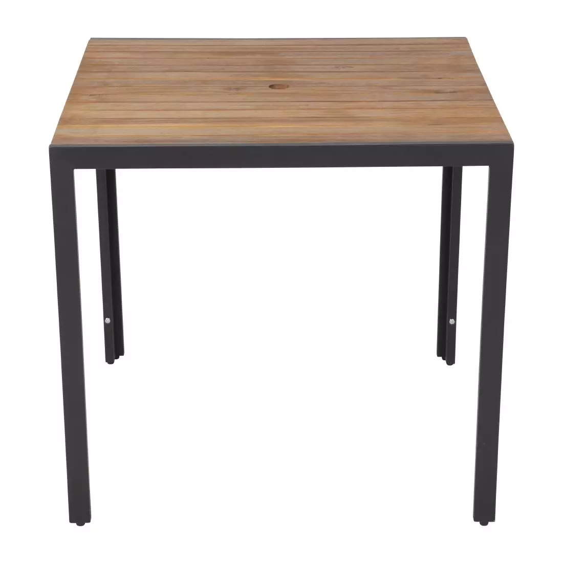 Een Bolero vierkante stalen en acaciahouten tafel 80cm koop je bij ShopXPress