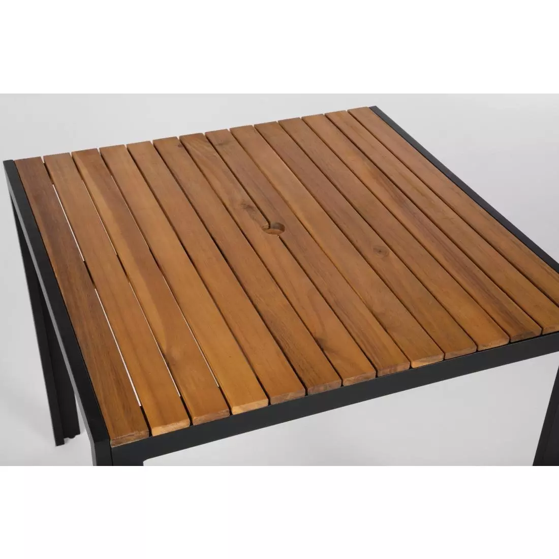 Een Bolero vierkante stalen en acaciahouten tafel 80cm koop je bij ShopXPress