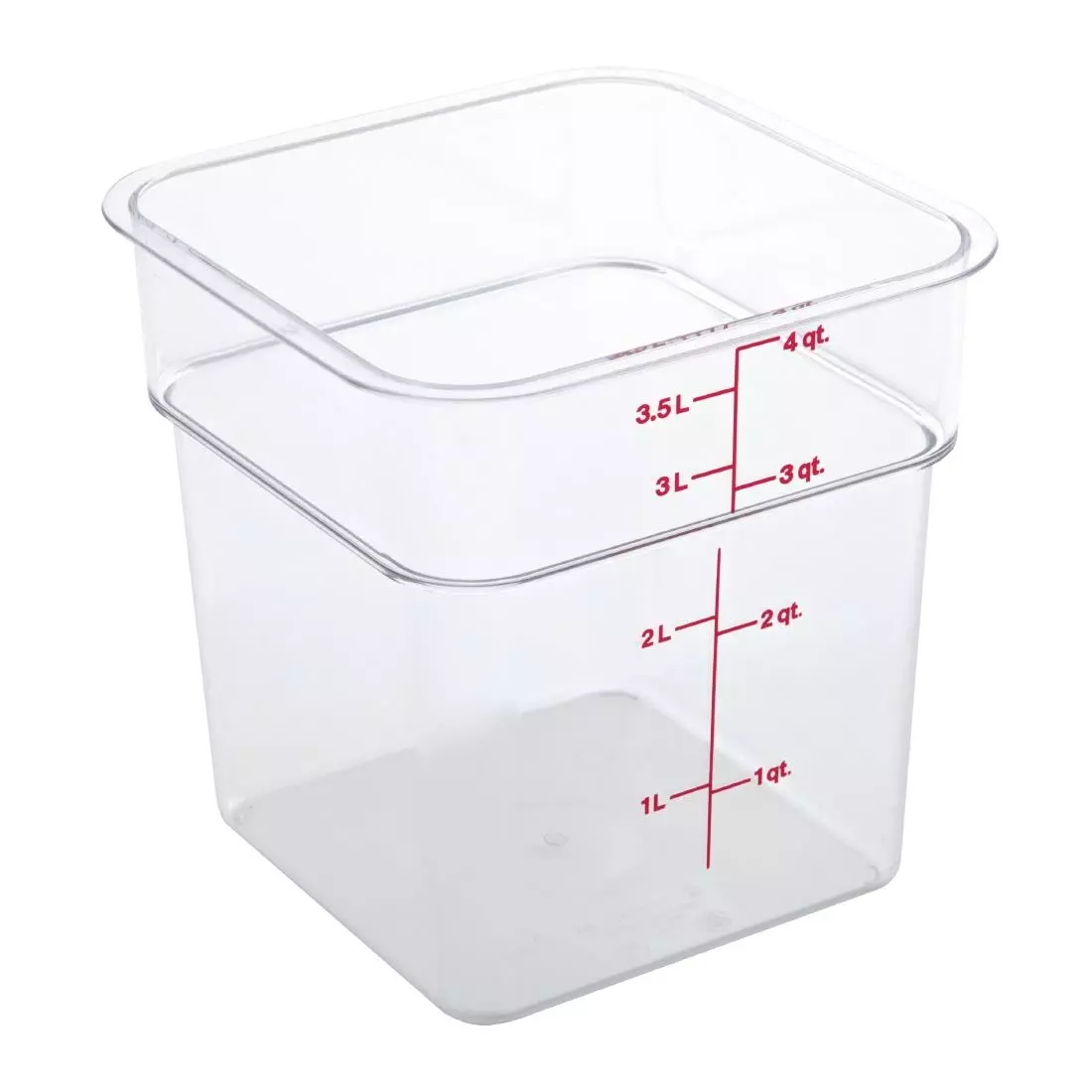 Een Cambro Camsquare vierkante polycarbonaat voedseldoos 3,8L koop je bij ShopXPress