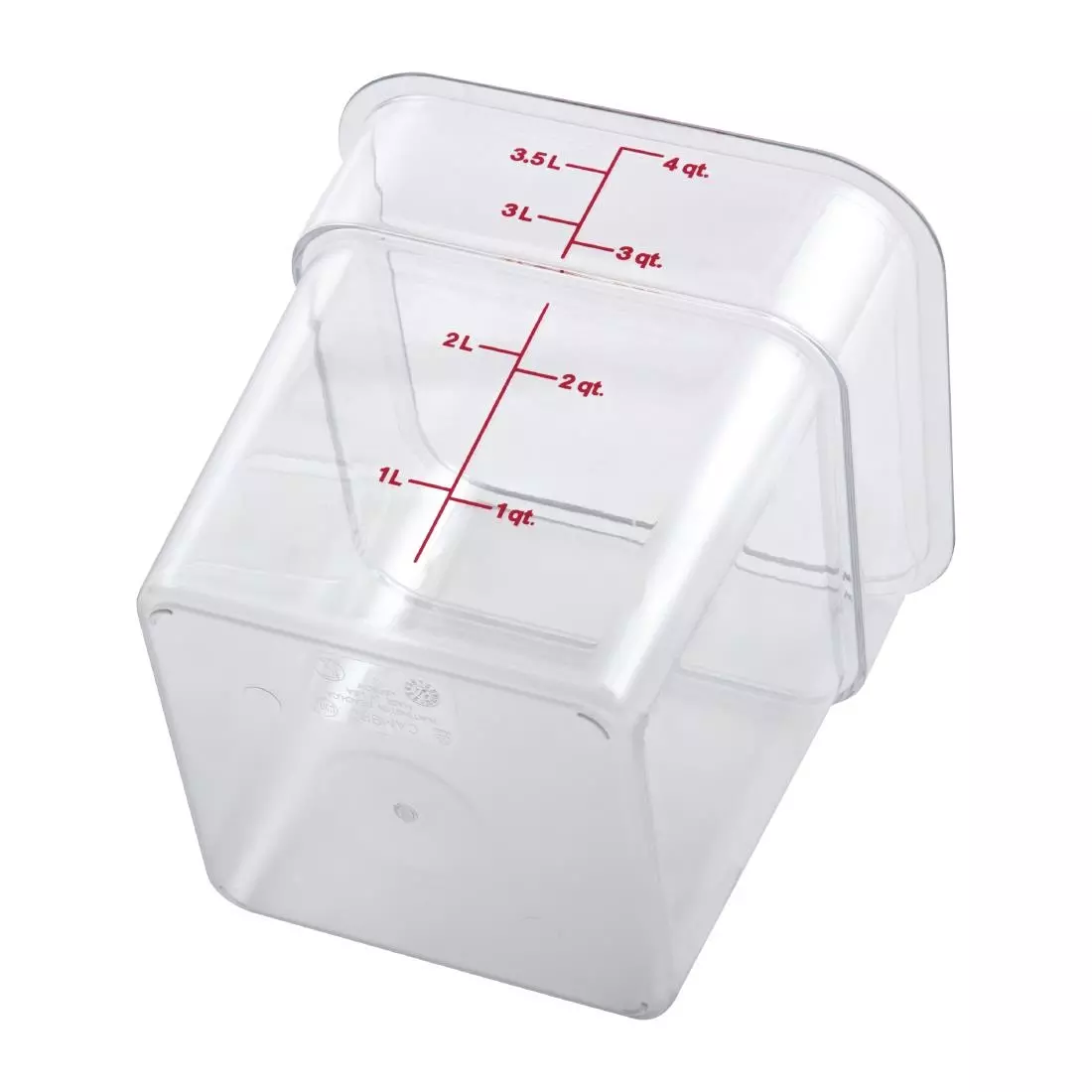 Een Cambro Camsquare vierkante polycarbonaat voedseldoos 3,8L koop je bij ShopXPress