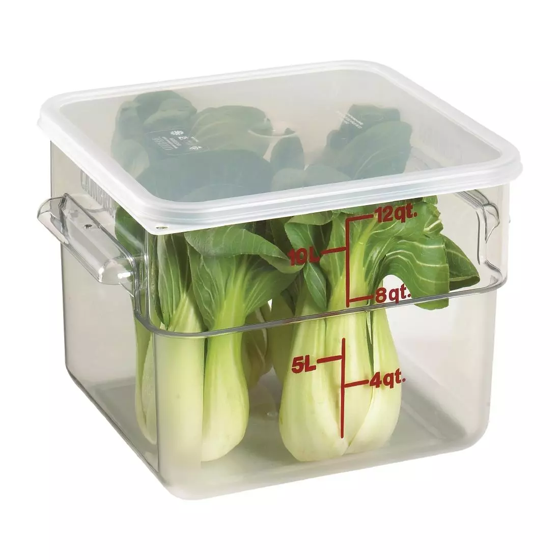 Een Cambro Camsquare vierkante polycarbonaat voedseldoos 11,4L koop je bij ShopXPress