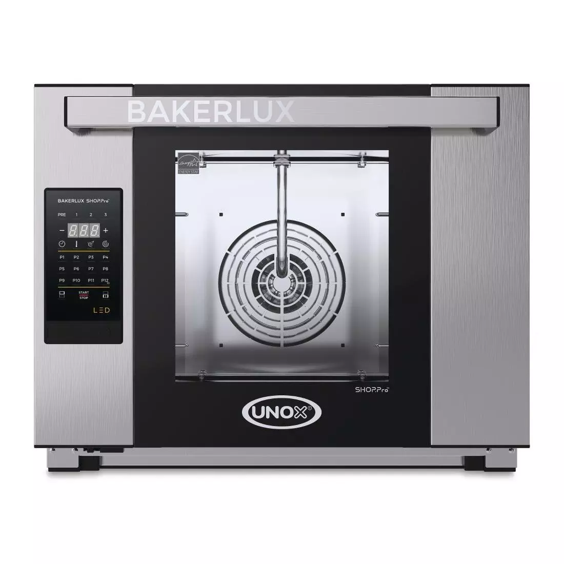 Een Unox Bakerlux shop pro Arianna led convectieoven met 4 bakplaten koop je bij ShopXPress