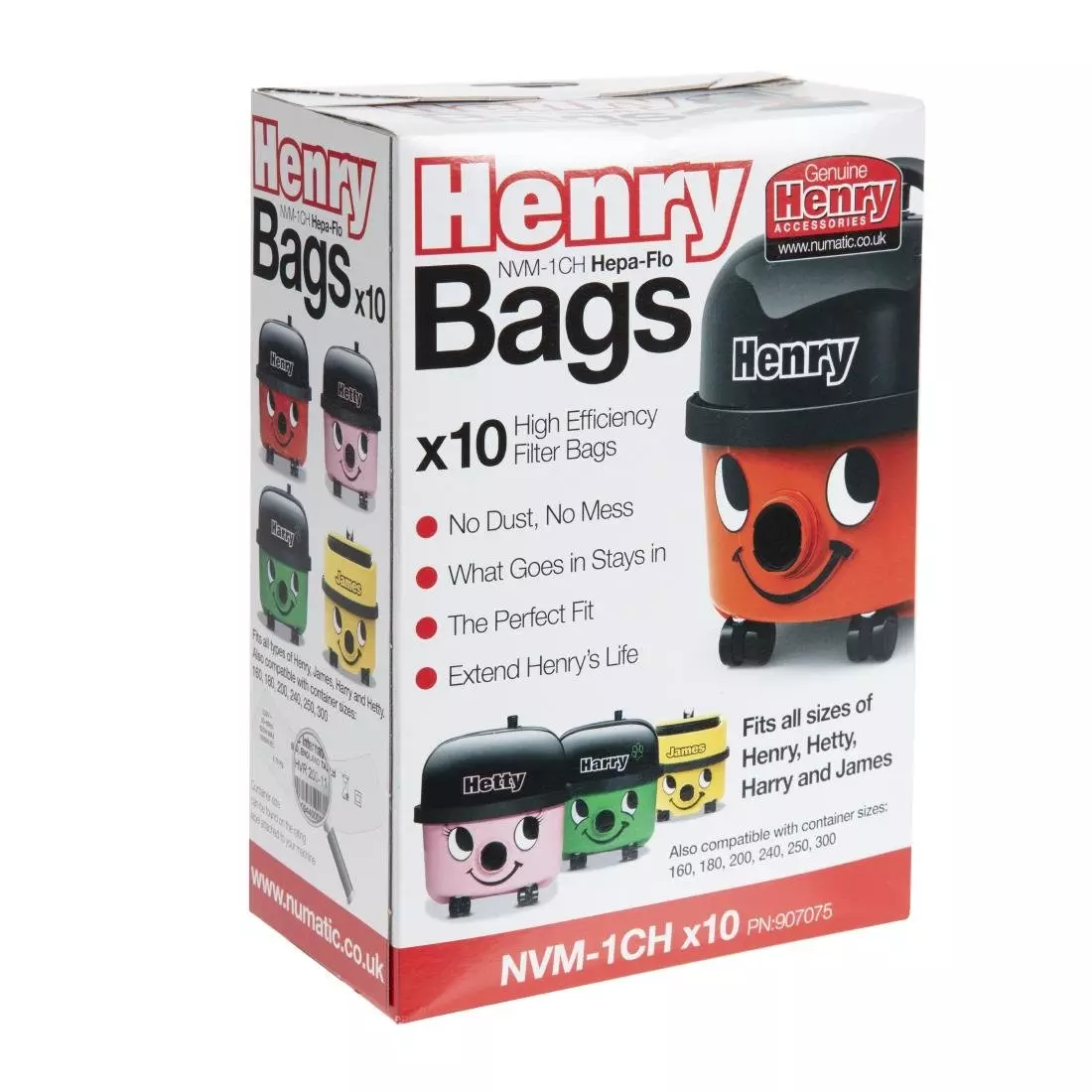 Een Numatic Henry stofzuigerzakken (10 stuks) koop je bij ShopXPress