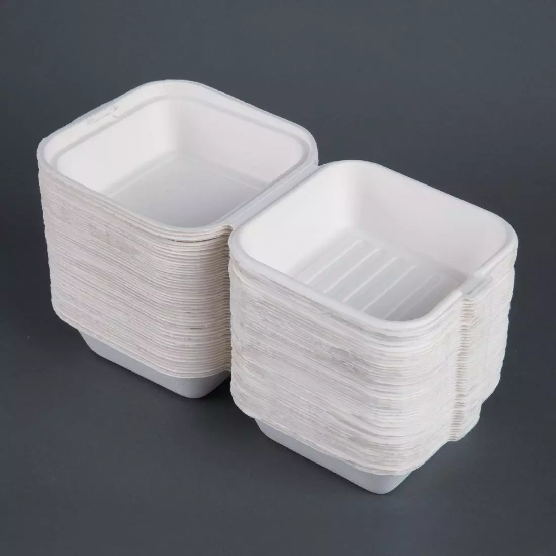 Een Fiesta Compostable bagasse hamburgerbakjes 153mm (500 stuks) koop je bij ShopXPress