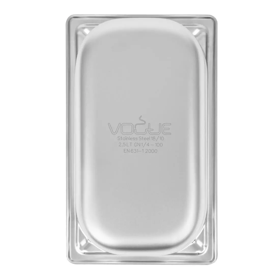 Een Vogue RVS GN 1/4 bak 100mm koop je bij ShopXPress