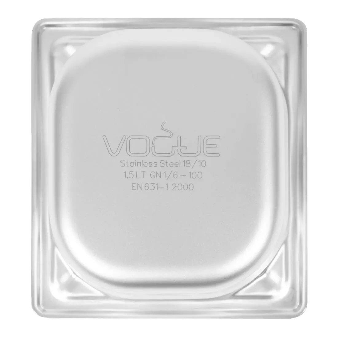 Een Vogue RVS GN 1/6 bak 100mm koop je bij ShopXPress