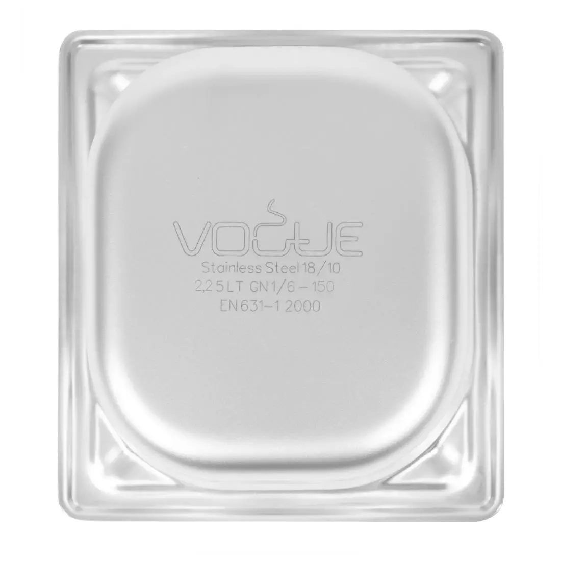 Een Vogue RVS GN 1/6 bak 150mm koop je bij ShopXPress