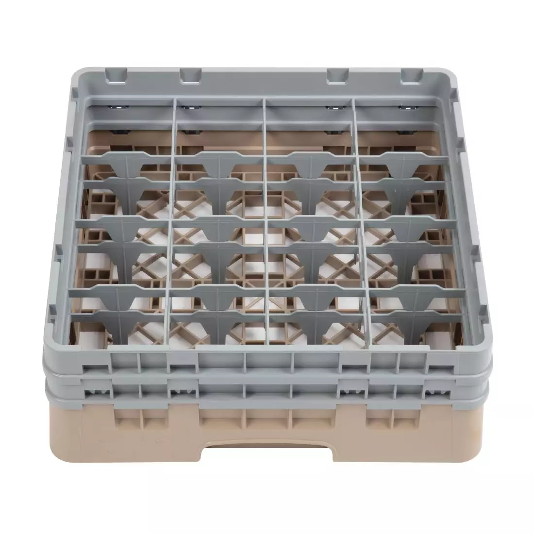 Een Cambro Camrack vaatwaskorf met 16 compartimenten max. glashoogte 13,3cm koop je bij ShopXPress