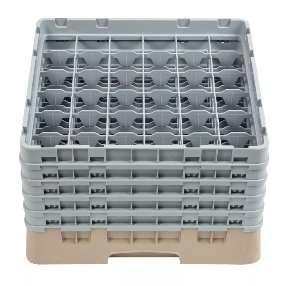 Een Cambro Camrack vaatwaskorf met 36 compartimenten max. glashoogte 25,7cm koop je bij ShopXPress