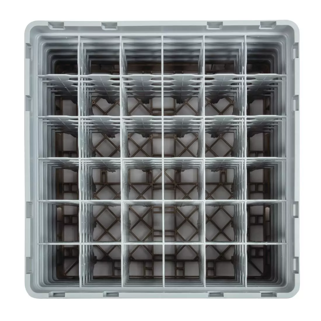 Een Cambro Camrack vaatwaskorf met 36 compartimenten max. glashoogte 25,7cm koop je bij ShopXPress