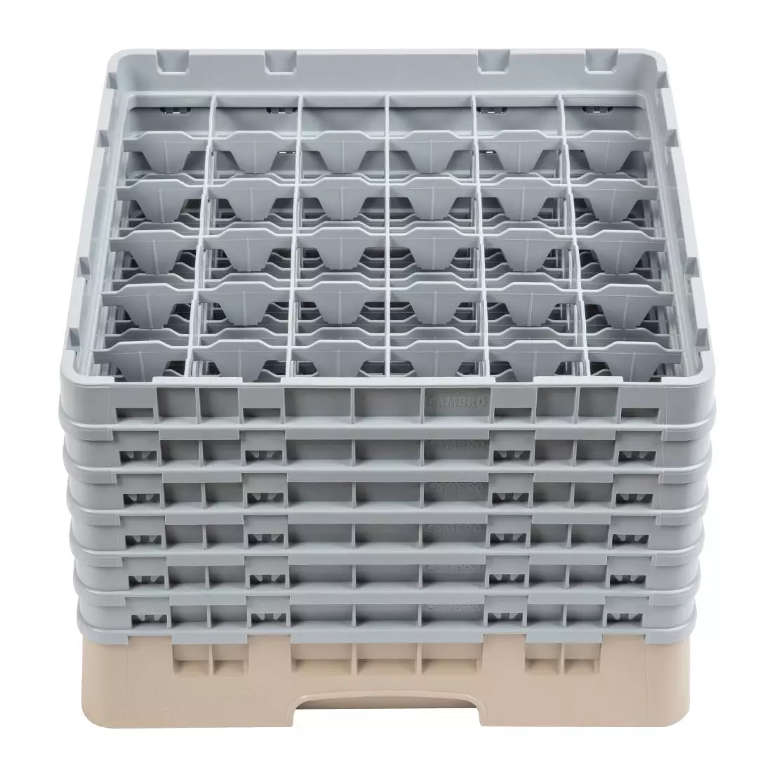 Een Cambro Camrack vaatwaskorf met 36 compartimenten max. glashoogte 29,8cm koop je bij ShopXPress