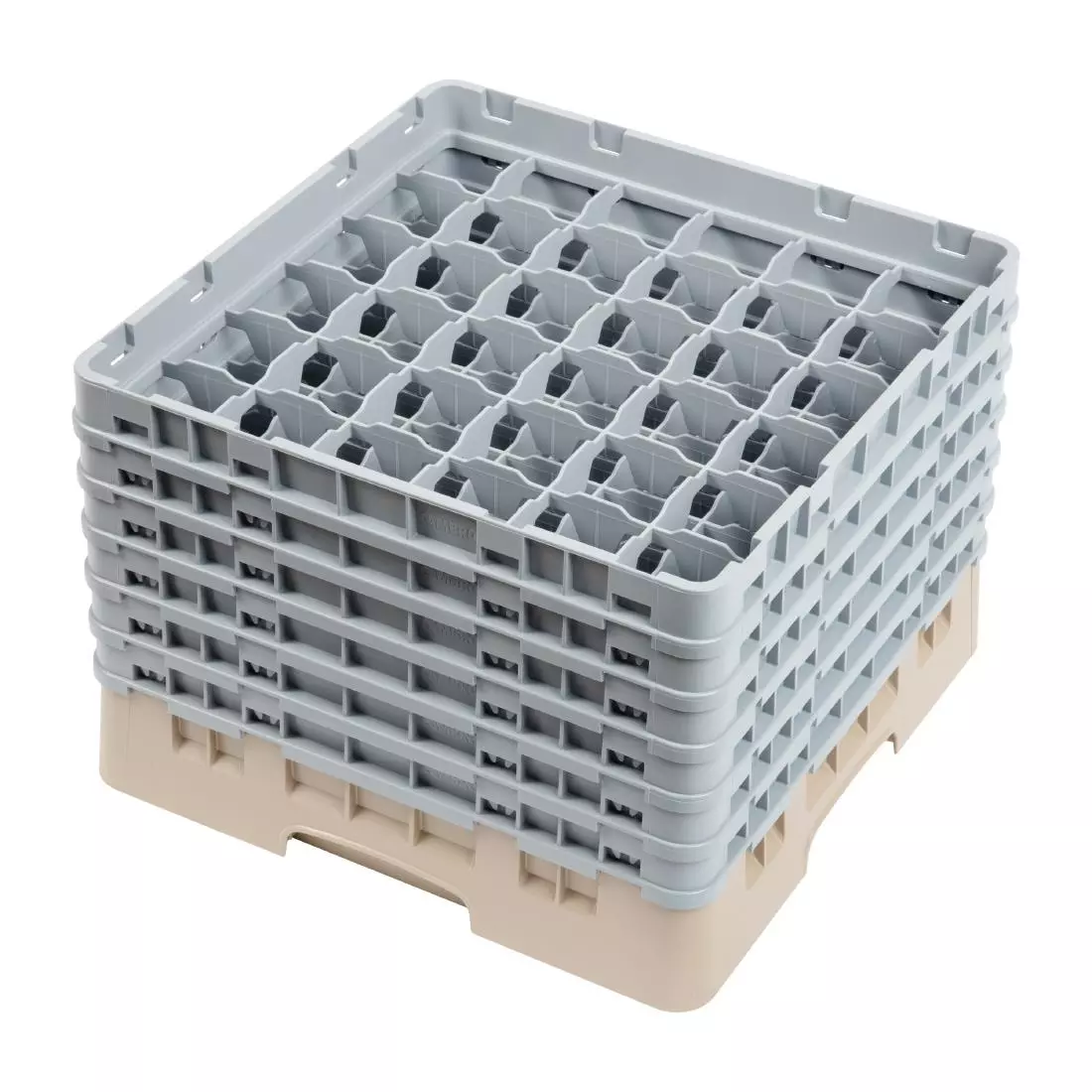 Een Cambro Camrack vaatwaskorf met 36 compartimenten max. glashoogte 29,8cm koop je bij ShopXPress