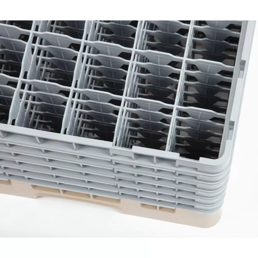 Een Cambro Camrack vaatwaskorf met 36 compartimenten max. glashoogte 29,8cm koop je bij ShopXPress