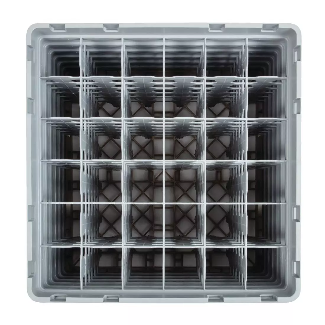 Een Cambro Camrack vaatwaskorf met 36 compartimenten max. glashoogte 29,8cm koop je bij ShopXPress