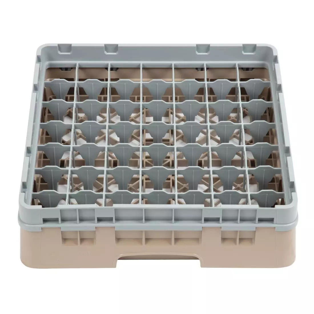 Een Cambro Camrack vaatwaskorf met 49 compartimenten max. glashoogte 9,2cm koop je bij ShopXPress