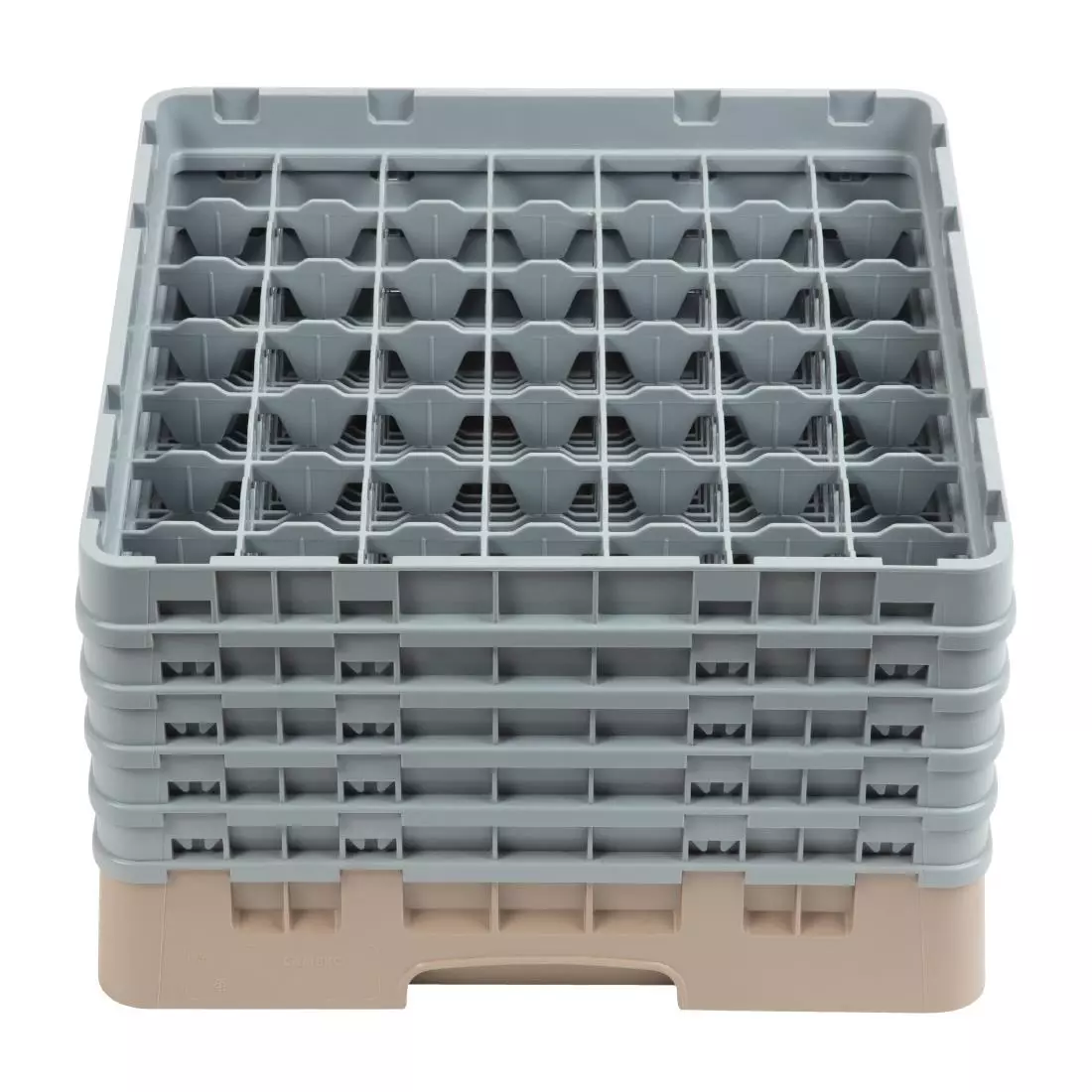 Een Cambro Camrack vaatwaskorf met 49 compartimenten max. glashoogte 25,7cm koop je bij ShopXPress