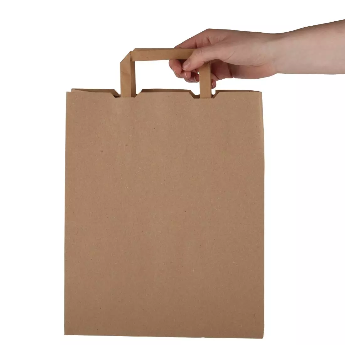 Een Vegware composteerbare gerecycled papieren tassen groot (250 stuks) koop je bij ShopXPress