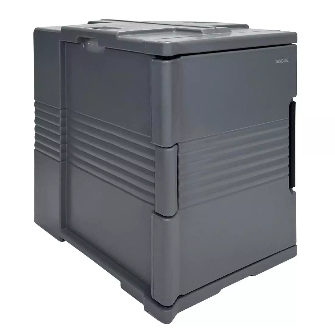 Een Vogue thermo-box 600 voorlader box zwart voor gn bak afmeting - 465x610x630mm koop je bij ShopXPress