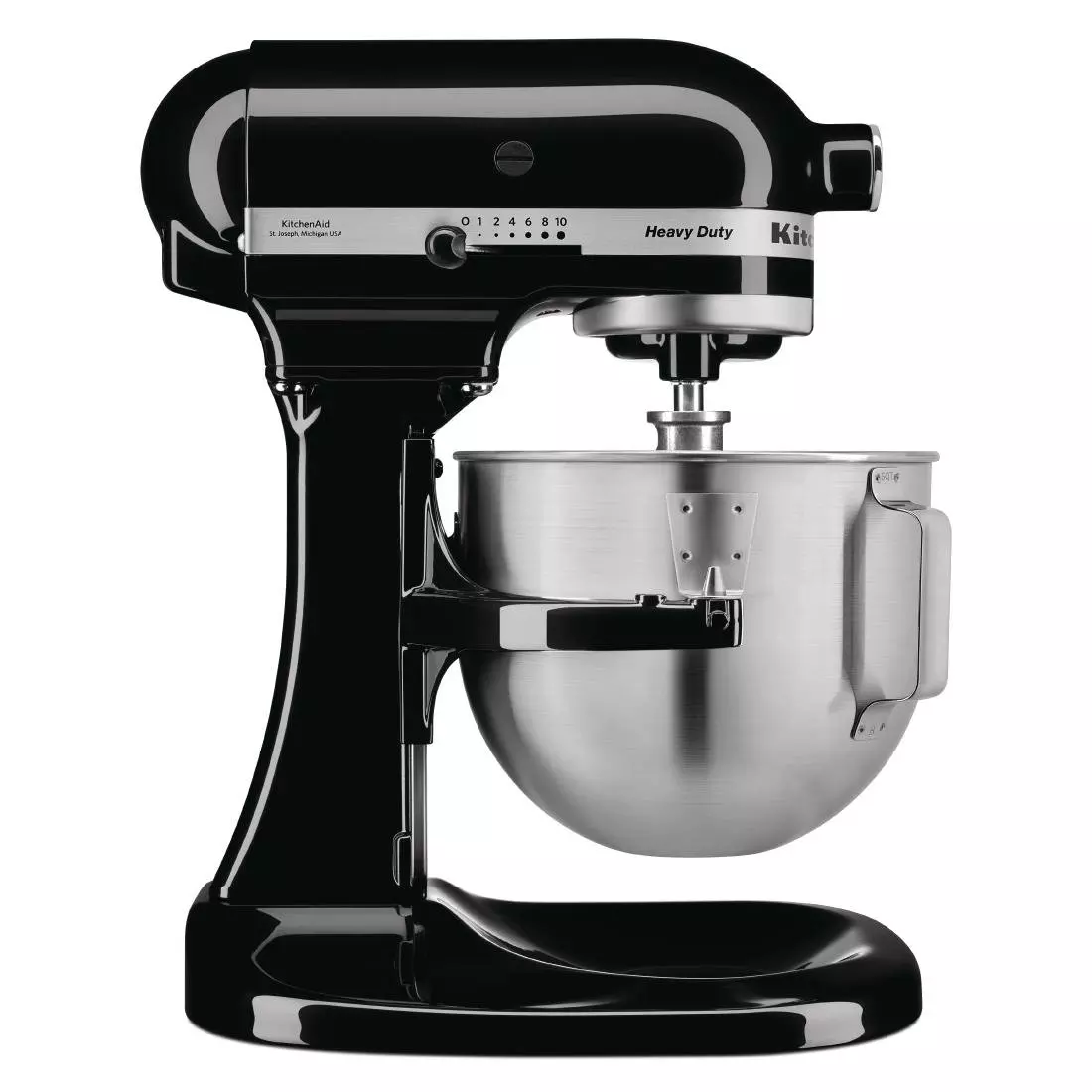 Een KitchenAid K5 heavy-duty mixer met komlift 4,8L zwart 5KPM5EOB koop je bij ShopXPress