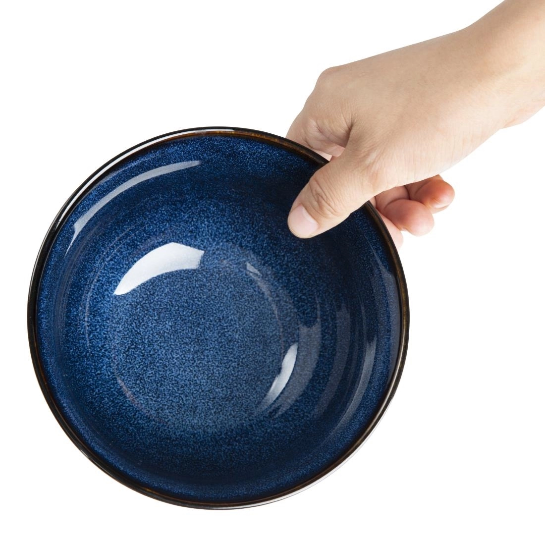 Een Olympia Luna Midnight Blue Footed Bowls 150 mm (pak van 6) koop je bij ShopXPress